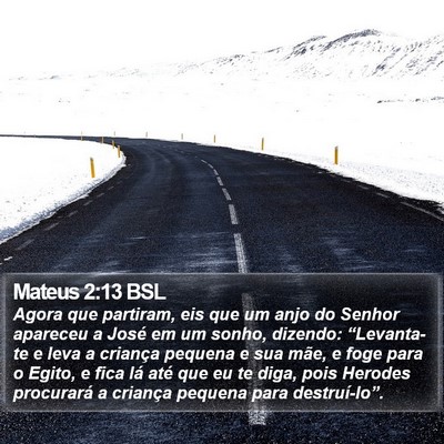 Mateus 2:13 BSL Bible Verse Image