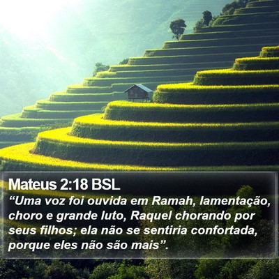 Mateus 2:18 BSL Bible Verse Image