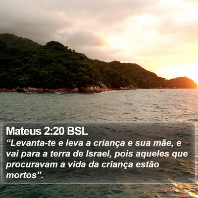 Mateus 2:20 BSL Bible Verse Image