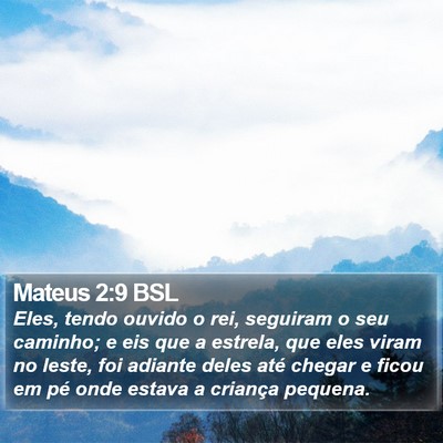 Mateus 2:9 BSL Bible Verse Image