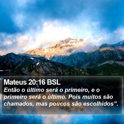 Mateus 20:16 BSL Bible Verse Image