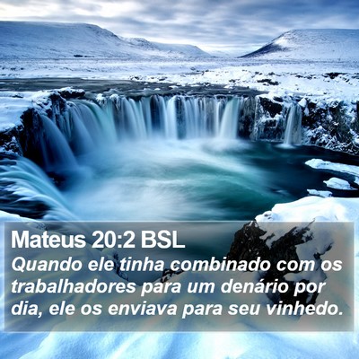 Mateus 20:2 BSL Bible Verse Image