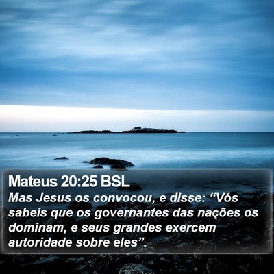 Mateus 20:25 BSL Bible Verse Image