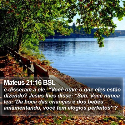 Mateus 21:16 BSL Bible Verse Image