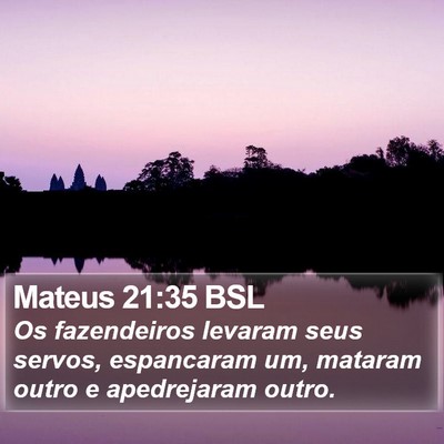 Mateus 21:35 BSL Bible Verse Image