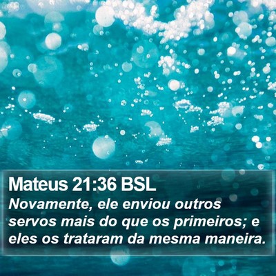 Mateus 21:36 BSL Bible Verse Image