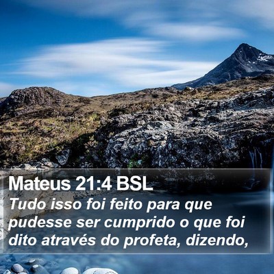 Mateus 21:4 BSL Bible Verse Image