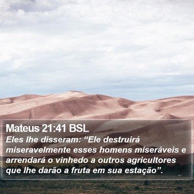 Mateus 21:41 BSL Bible Verse Image