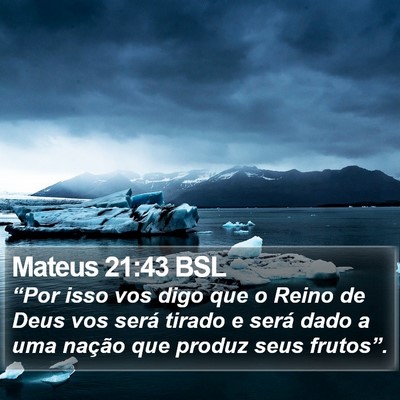 Mateus 21:43 BSL Bible Verse Image