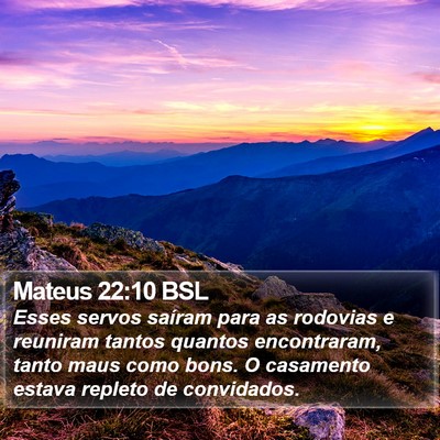 Mateus 22:10 BSL Bible Verse Image