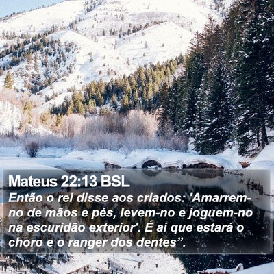 Mateus 22:13 BSL Bible Verse Image