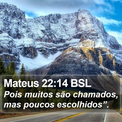 Mateus 22:14 BSL Bible Verse Image