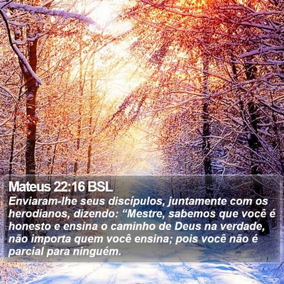 Mateus 22:16 BSL Bible Verse Image