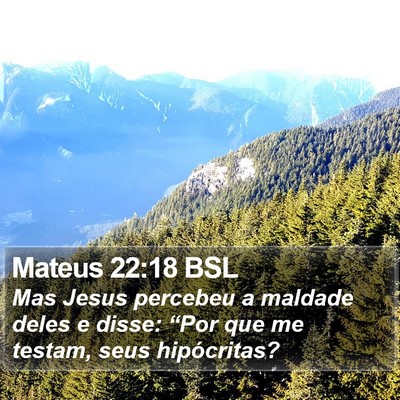 Mateus 22:18 BSL Bible Verse Image