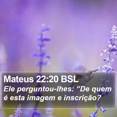 Mateus 22:20 BSL Bible Verse Image