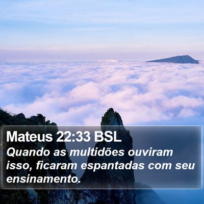 Mateus 22:33 BSL Bible Verse Image