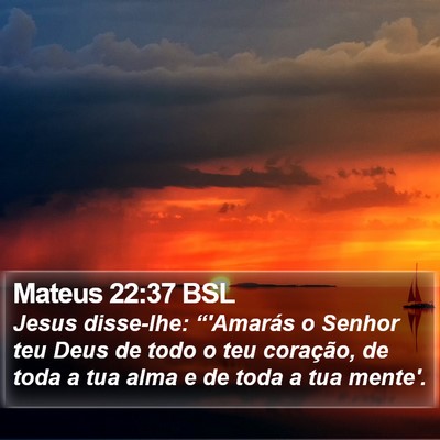 Mateus 22:37 BSL Bible Verse Image