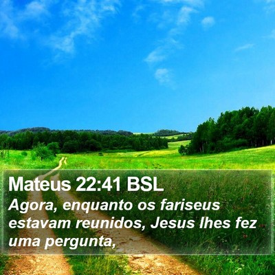 Mateus 22:41 BSL Bible Verse Image