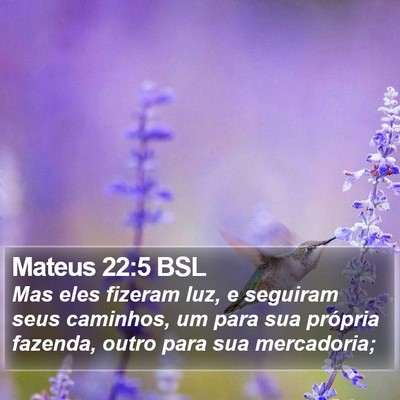 Mateus 22:5 BSL Bible Verse Image