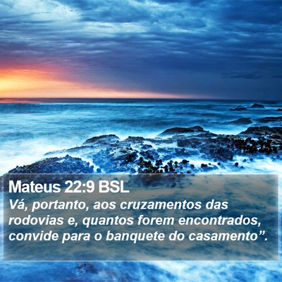 Mateus 22:9 BSL Bible Verse Image