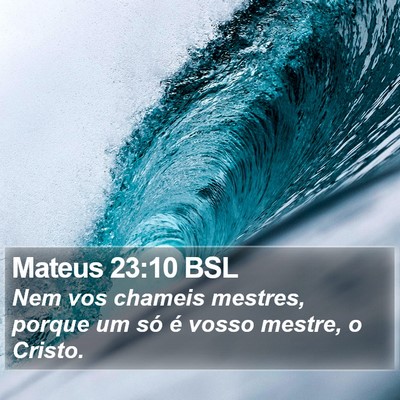 Mateus 23:10 BSL Bible Verse Image