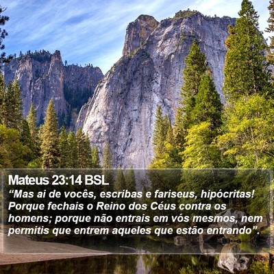 Mateus 23:14 BSL Bible Verse Image