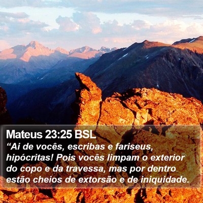 Mateus 23:25 BSL Bible Verse Image