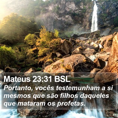 Mateus 23:31 BSL Bible Verse Image