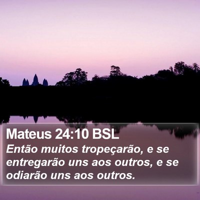 Mateus 24:10 BSL Bible Verse Image