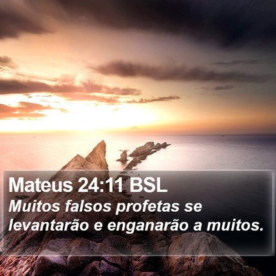 Mateus 24:11 BSL Bible Verse Image