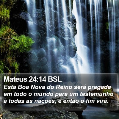 Mateus 24:14 BSL Bible Verse Image