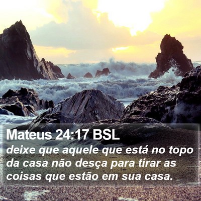 Mateus 24:17 BSL Bible Verse Image