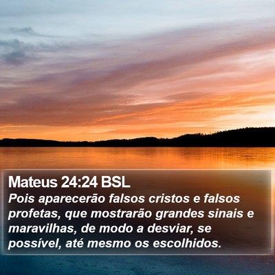 Mateus 24:24 BSL Bible Verse Image