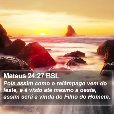 Mateus 24:27 BSL Bible Verse Image