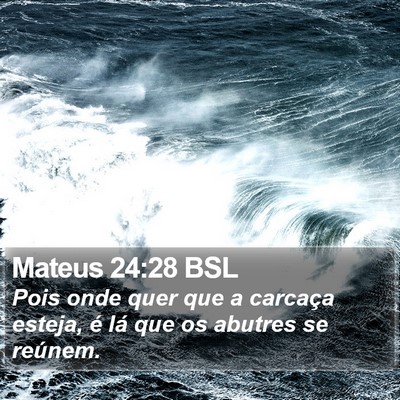 Mateus 24:28 BSL Bible Verse Image
