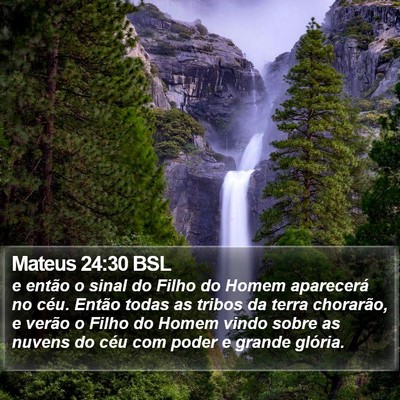 Mateus 24:30 BSL Bible Verse Image