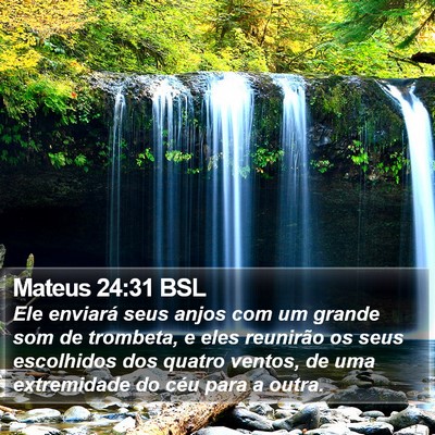 Mateus 24:31 BSL Bible Verse Image