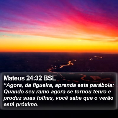 Mateus 24:32 BSL Bible Verse Image