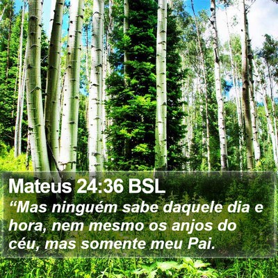 Mateus 24:36 BSL Bible Verse Image