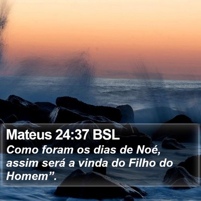 Mateus 24:37 BSL Bible Verse Image
