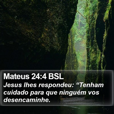 Mateus 24:4 BSL Bible Verse Image