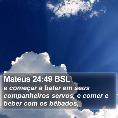 Mateus 24:49 BSL Bible Verse Image