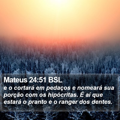 Mateus 24:51 BSL Bible Verse Image