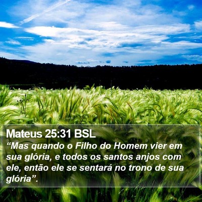 Mateus 25:31 BSL Bible Verse Image
