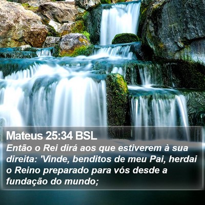 Mateus 25:34 BSL Bible Verse Image