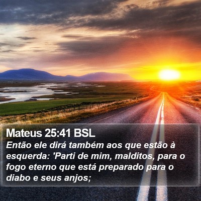 Mateus 25:41 BSL Bible Verse Image