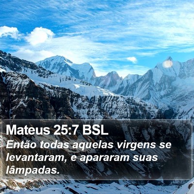 Mateus 25:7 BSL Bible Verse Image