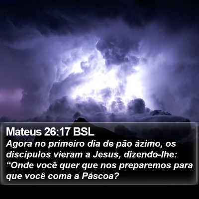 Mateus 26:17 BSL Bible Verse Image