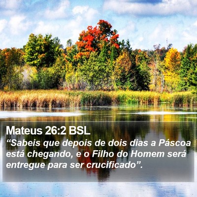 Mateus 26:2 BSL Bible Verse Image