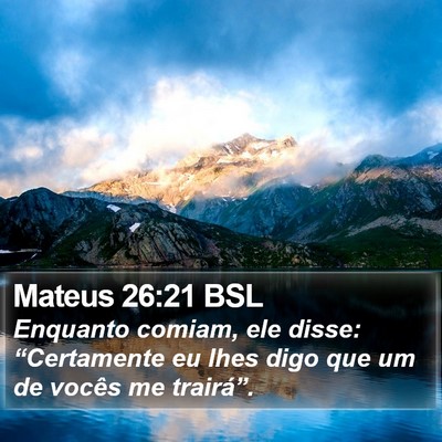 Mateus 26:21 BSL Bible Verse Image